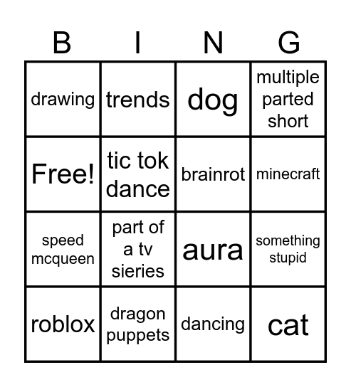 yts bingo Card