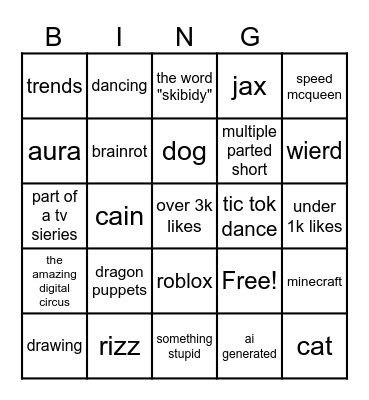 yts bingo Card