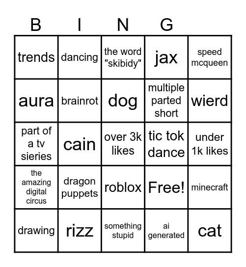 yts bingo Card