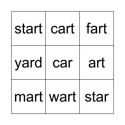 tic tac toe Bingo Card