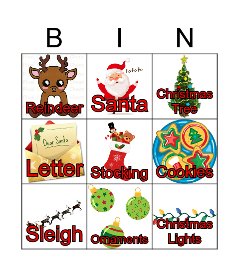 Christmas Bingo Card