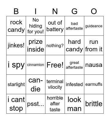 doors trick or treat effect Bingo Card