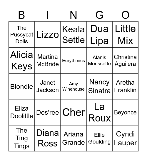 Dani's Bingo 70 Bingo Card