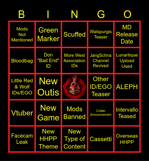 PM 8th anni livestream Bingo Card