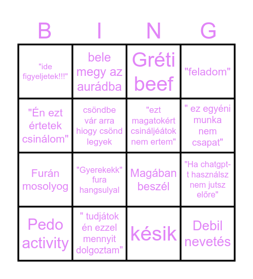 Dr. úr bingo Card