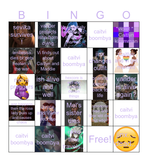 arcane season 2 part 3 Bingo Card