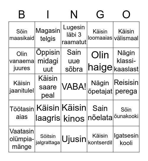 SÕBRA SUVEBINGO Card