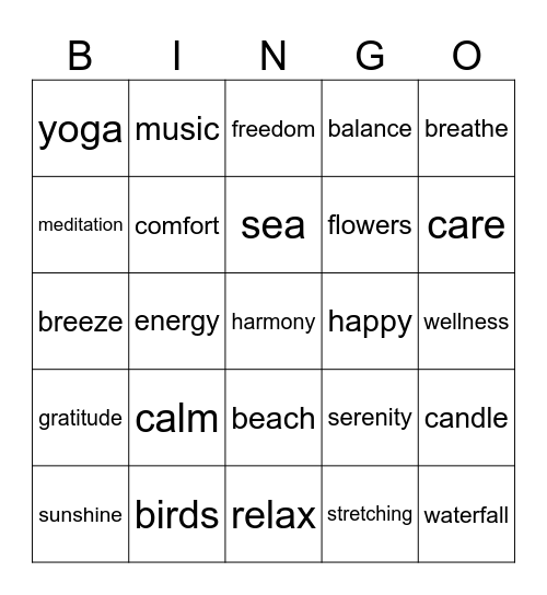 EmOcean Bingo Card