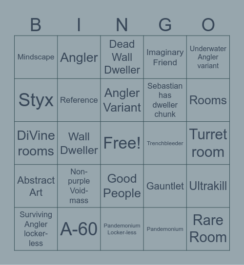 Pressure Bingo Remade Remade Bingo Card