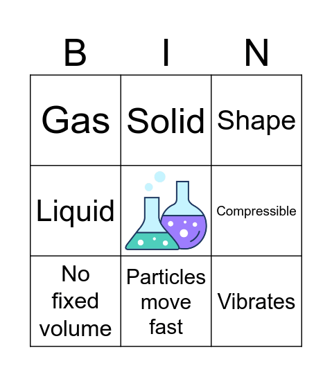 Properties Bingo! Bingo Card