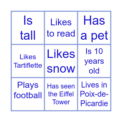 Find Someone Who: Bingo Card