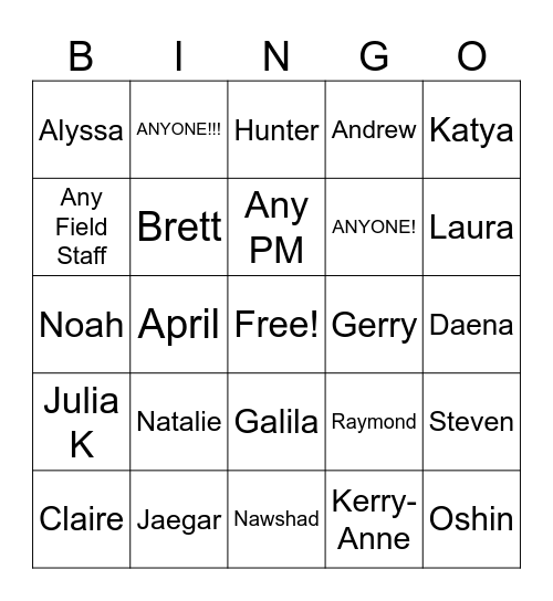 December Bingo Blitz Bingo Card