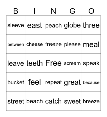 Unit 9 Bingo Card