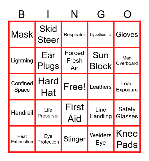 Amherst Bingo Card