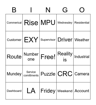 DON JON BINGO Card