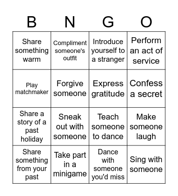 Gods' Harvest Ball Bingo Card