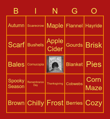 Attic Bingo Card