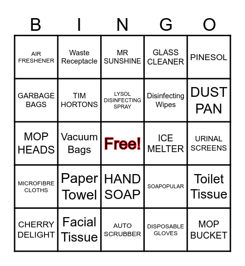 Challenge Industries Workshop Bingo Card