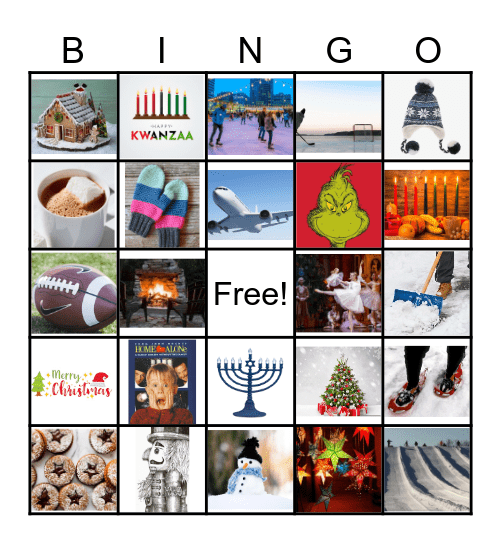 Holiday Bingo Card