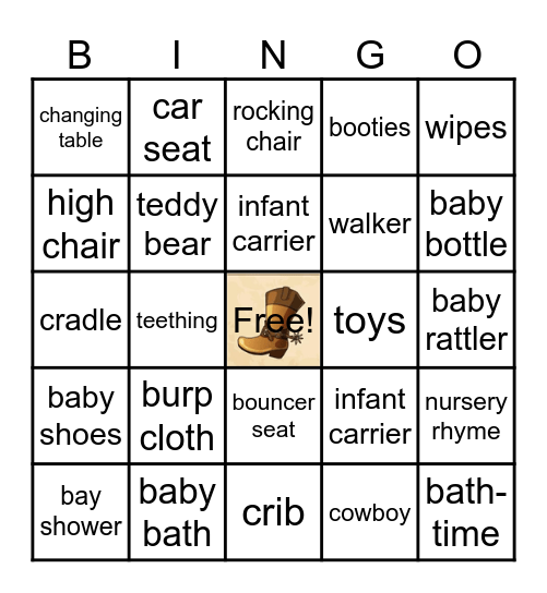 Myia & Ashton Bingo Card