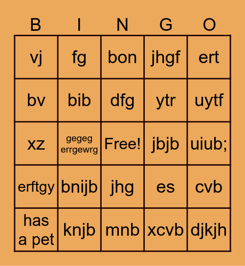 find someone who Bingo Card