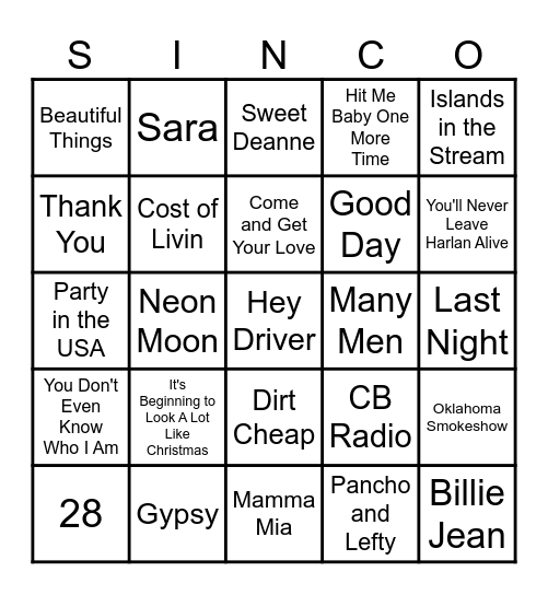 Thanksgiving 2024 Bingo Card