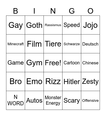 Untitled Bingosrewew Bingo Card