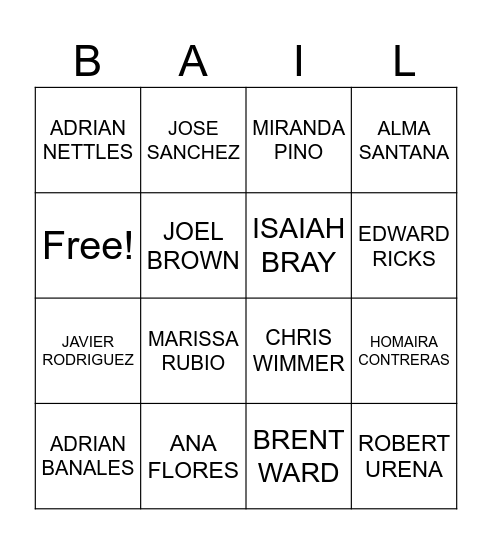 Aladdin Region 1 Bingo Card