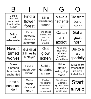 Sav bingo time Bingo Card