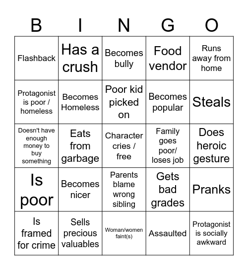 BroBlox Bingo Card