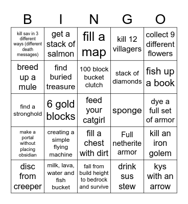 Link's wild ride Bingo Card