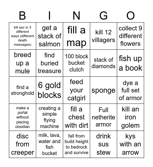 Link's wild ride Bingo Card