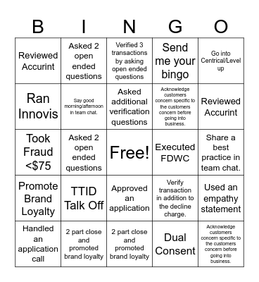 Amy All Stars Bingo Card