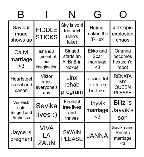 NIET KIJKEN Bingo Card