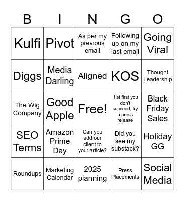 GAPR Board Bingo Card