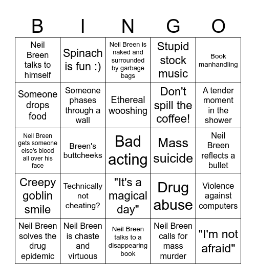 Breengo Bingo Card