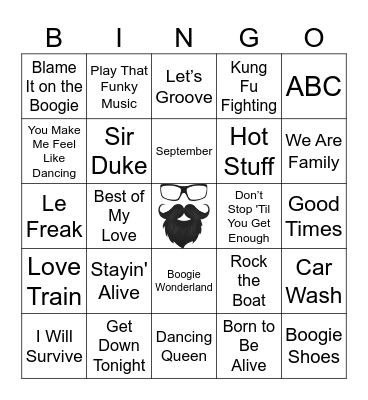 POP HITS | RD 1 | 70'S Bingo Card