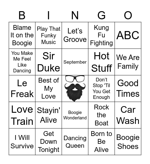 POP HITS | RD 1 | 70'S Bingo Card