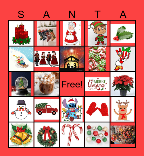 CHRISTMAS Bingo Card