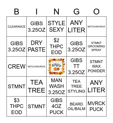 SPORT CLIPS VA208 RETAIL BINGO Card