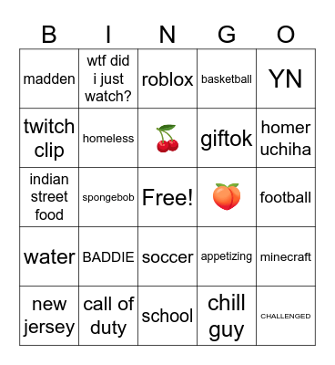 IG REELS BINGO Card