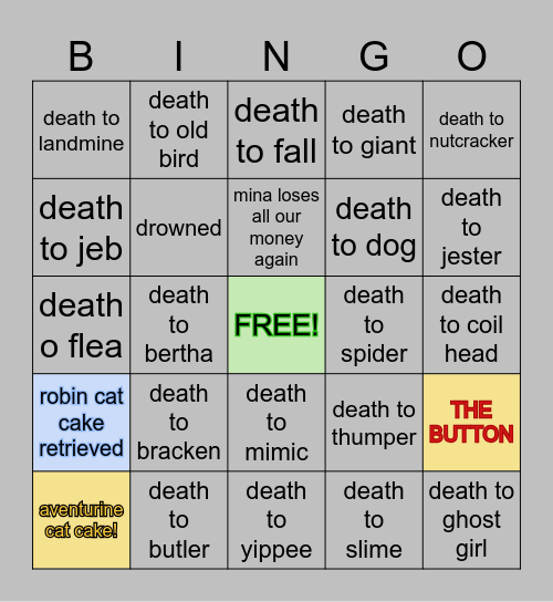 Streamer-VoiceActor Lethal Bingo! Bingo Card