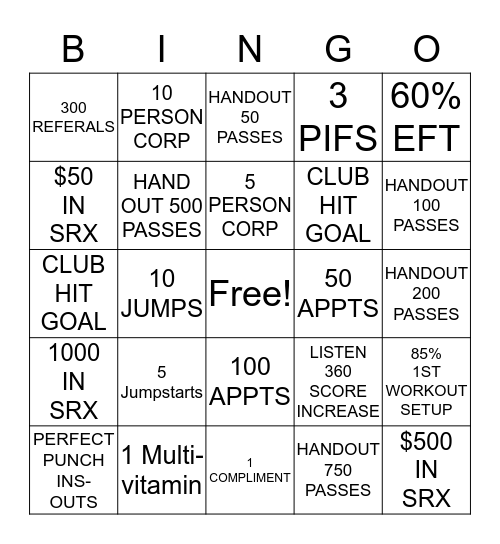 HAMPTON VILLAGE BINGO Card