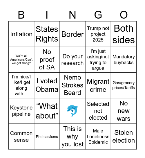 Kyle’s an idiot Bingo Card