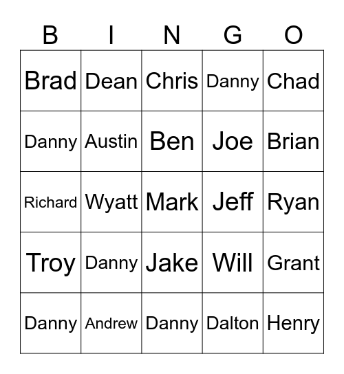 Ally’s Mambo #5 Bingo Card