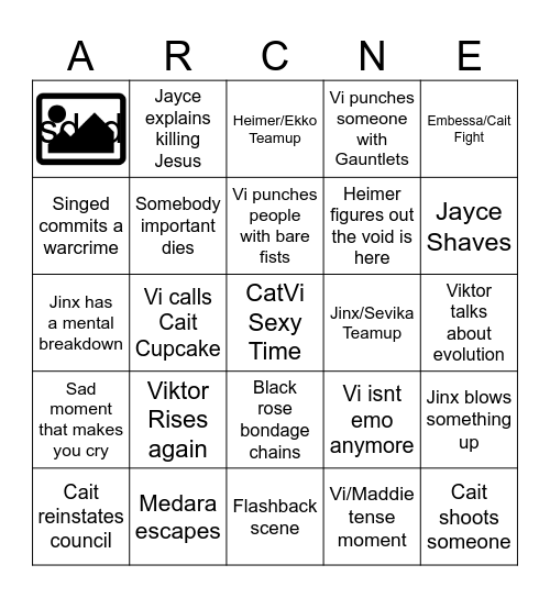 Arcane Act 3 Bingo!! Bingo Card