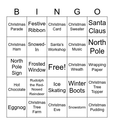 🎄Christmas🎄 Bingo Card