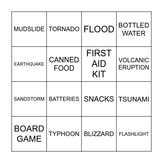 Emergency! Bingo Card