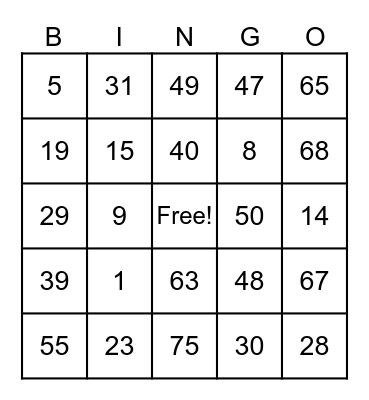 Christmas Pa-Bingo ng FBS/BPP Bingo Card