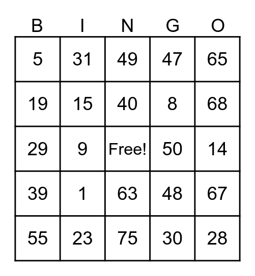 Christmas Pa-Bingo ng FBS/BPP Bingo Card